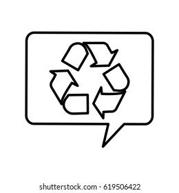 recycle symbol isolated icon