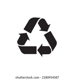 Recycle symbol isolated on white background. Vector illustration design