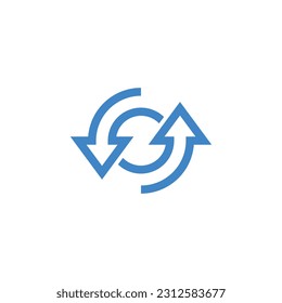 Recycle Symbol Logo Design Vector