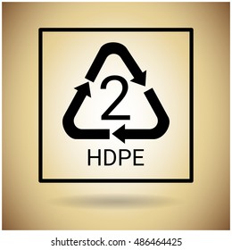 Icono web del logotipo del símbolo de reciclaje Ilustración vectorial plana