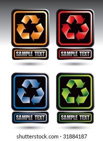 recycle symbol on nameplates