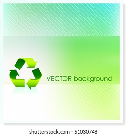 Recycle Symbol on Vector Background Original Illustration