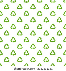 Recycle symbol pattern background. seamless 