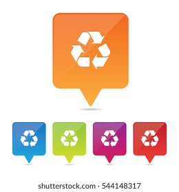Recycle Symbol Pins