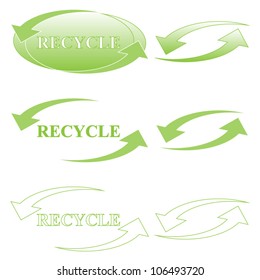 Recycle symbol set