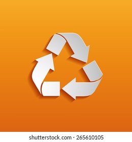 Recycle symbol or sign of conservation 