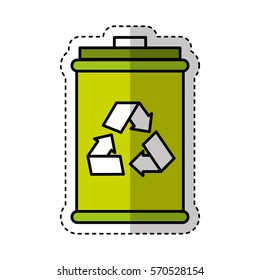 recycle symbol sign icon vector illustration design