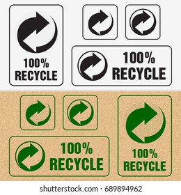 Recycle Symbol. Sign of Recycled Material. Update Icon