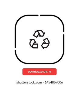 Recycle, recycle symbol vector icon