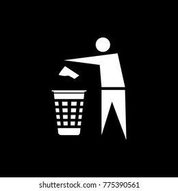 Recycle symbol vector icon