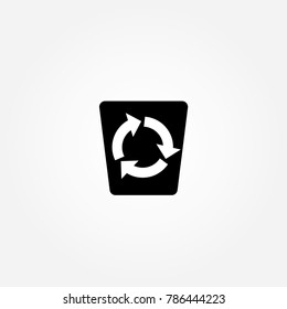 Recycle symbol vector icon