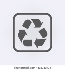 Recycle symbol. Vector illustration