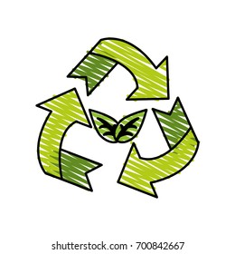 recycle symbol vector illustration
