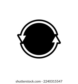Recycle symbol, vector illustration icon.