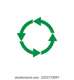 Símbolo de reciclaje, icono de ilustración vectorial.