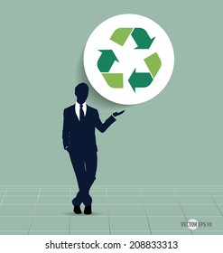 Recycle symbol. Vector symbol on the packaging, vector Illustration.