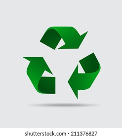 Recycle symbol. Vector symbol on the packaging, vector Illustration.