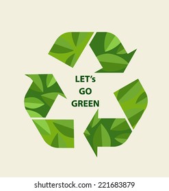 Recycle symbol. Vector symbol on the packaging, vector Illustration.
