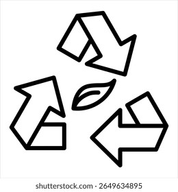 Recycle Symbol Vector single icon