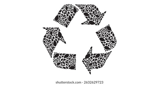 Recycle symbols. Recycling arrow icons. Reusing symbols. Recycling label. Recycle badge. Recycling icons. Recycle, reuse and reduce icons.