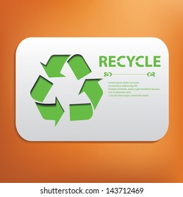 Recycle symbol,vector