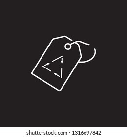 Recycle tag icon. Simple element illustration. Recycle tag symbol design from Ecology collection set. Can be used in web and mobile