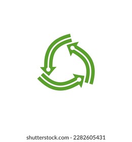 recycle tech logo. vector illustration.