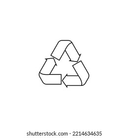 Recycle technology symbol vector icon