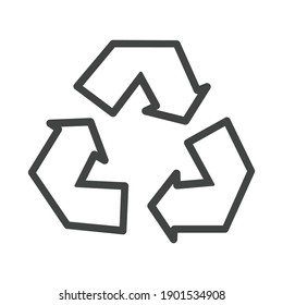 
Recycle thin line web symbol