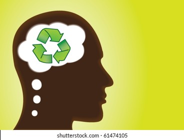 Recycle thought Ã¢Â?Â? save earth and  environment