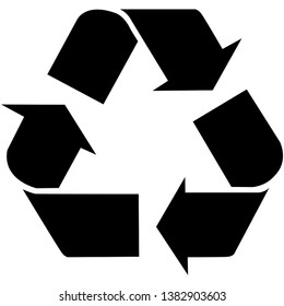 Recycle with three arrow Sign Icon