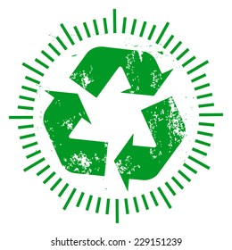 Recycle time, vector illustration