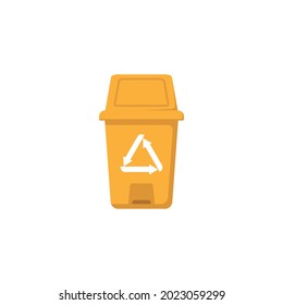 Recycle trash bin icon design illustration template