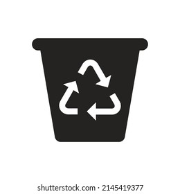 recicle, basura, icono de la papelera. Diseño de interfaz de usuario o ingeniería de interfaz de usuario.