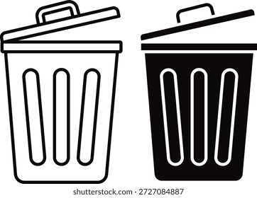 Recycle and Trash Bin Waste Management Symbol for Cleaning Environment and Sustainability vector