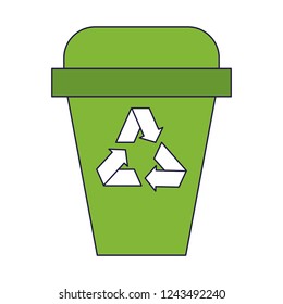 Recycle trash can