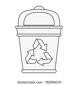 Recycle trash can
