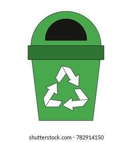 Recycle trash can