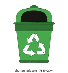 Recycle trash can