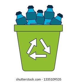 Recycle trash can symbol