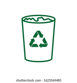 Recycle trash design, Ecology eco save green natural environment protection and care theme Vector illustration