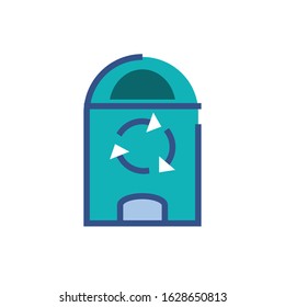 Recycle trash design, Waste garbage ecology save green natural environment protection and care theme Vector illustration