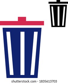 Recycle trash icon symbol. Isolated vector illustration.
