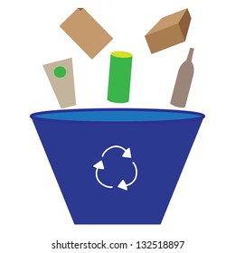 Recycle trash, vector format