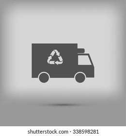 Recycle truck icon