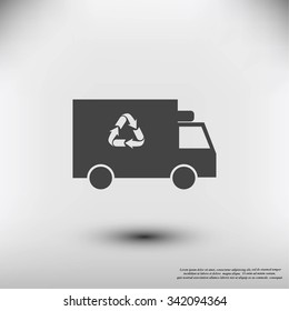 Recycle truck icon