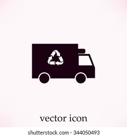 Recycle truck icon