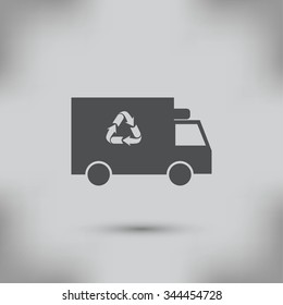 Recycle truck icon