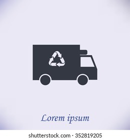 Recycle truck icon