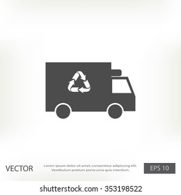 Recycle truck icon